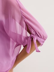 Phase Eight Pink Madison Silk Blouse - Image 5 of 6
