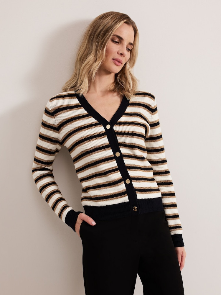 Phase Eight Indy Stripe Cardigan - Slika 1 iz 7
