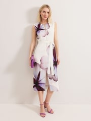 Phase Eight White Nina Linen Dress - Image 1 of 6