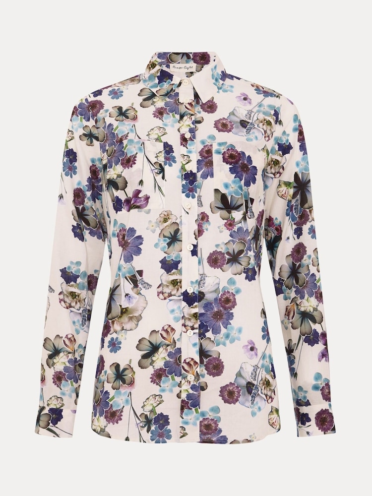 Phase Eight Cream Maddelena 100% Cotton Shirt - Image 7 of 7