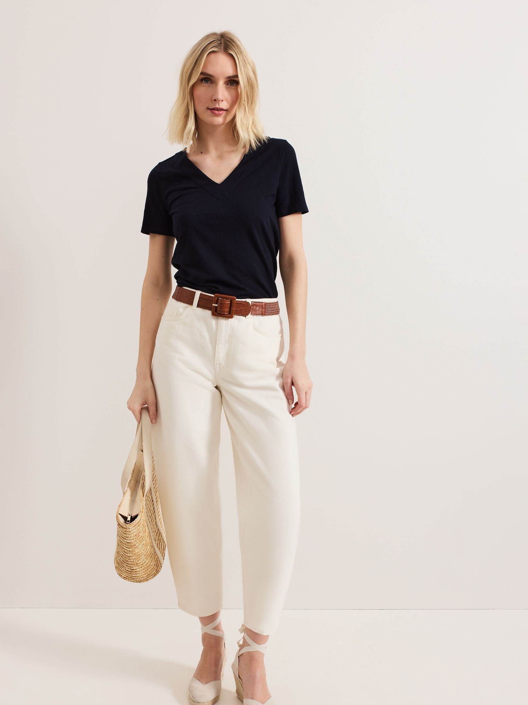 フェイズ エイト Phase Eight Elspeth V Neck Top （Blue） フェイズ エイト Phase Eight Elspeth V Neck Top （Blue