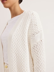 Phase Eight Antonia Stitch 100% Cotton Cardigan - Slika 5 iz 6