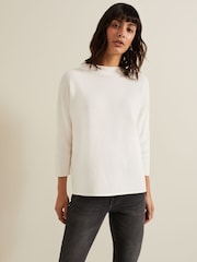 Phase Eight White Elise Ripple Jumper - Image 1 of 7