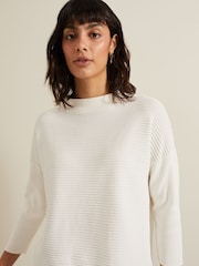 Phase Eight White Elise Ripple Jumper - Image 6 of 7
