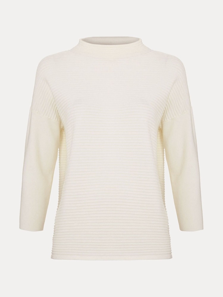 Phase Eight White Elise Ripple Jumper - Image 7 of 7