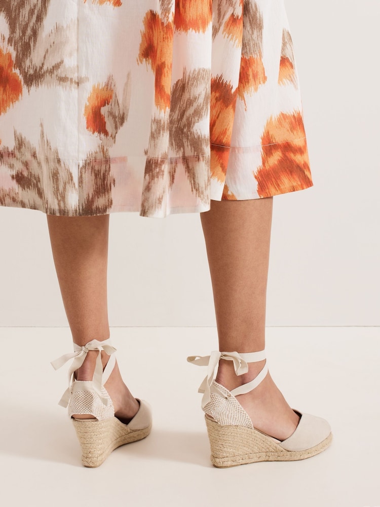 Phase Eight White Wedge Espadrille - Image 1 of 7