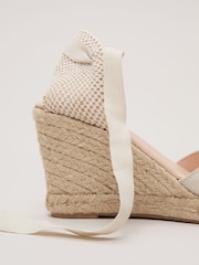 Phase Eight White Wedge Espadrille - Image 7 of 7