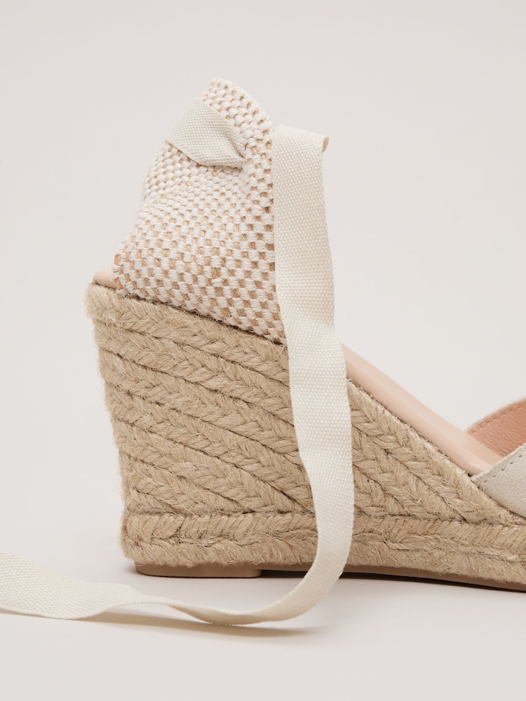 Phase Eight White Wedge Espadrille - Image 7 of 7