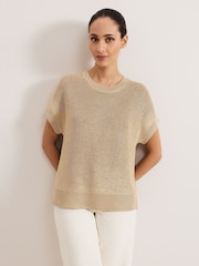 Phase Eight Gold Rylee Tabard Top - Image 1 of 1