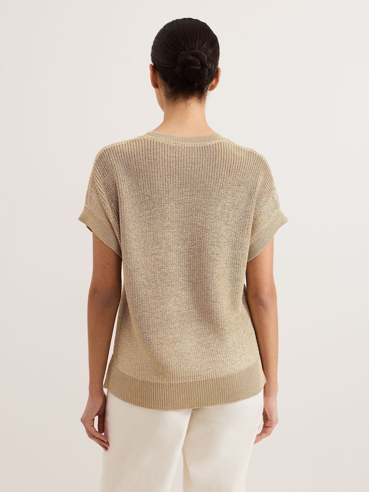 Phase Eight Gold Rylee Tabard Top - Image 2 of 7