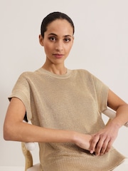 Phase Eight Gold Rylee Tabard Top - Image 3 of 7