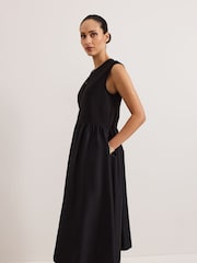 Phase Eight Black Jenny Mix Woven Dress - Image 6 of 8