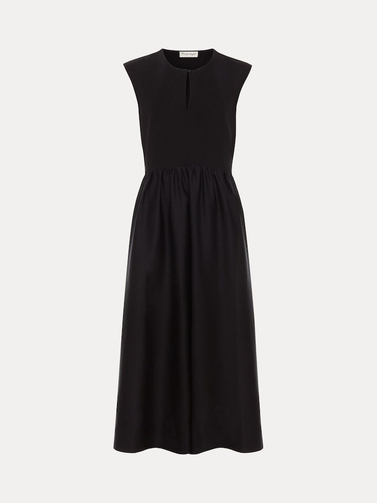 Phase Eight Black Jenny Mix Woven Dress - Image 8 of 8