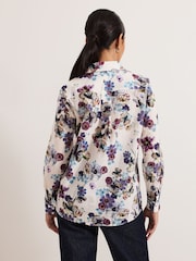 Phase Eight White/Multi Petite Maddelena 100% Cotton Shirt - Image 2 of 7