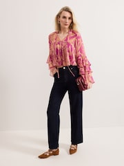 Phase Eight Black Annalisia Blouse - Image 7 of 8