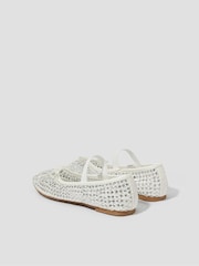 Monsoon Adia Diamante Mesh Ballet Matalakantaiset kengät - Kuva 4 / 4