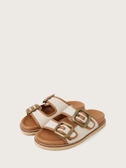 Monsoon Brown Wendy Double Strap Buckle Sandals - Image 1 of 3