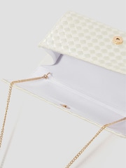 Monsoon Natural Becky Woven Bridal Clutch Bag - Image 4 of 5