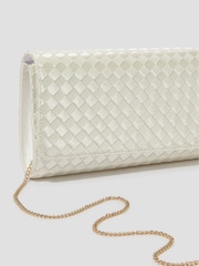 Monsoon Natural Becky Woven Bridal Clutch Bag - Image 5 of 5