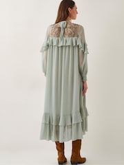 Rochie maxi cu volane și buline polka Monsoon Debbie - Imaginea 2 din 5