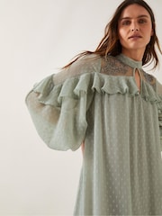 Rochie maxi cu volane și buline polka Monsoon Debbie - Imaginea 3 din 5