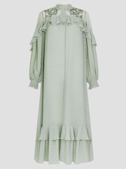Rochie maxi cu volane și buline polka Monsoon Debbie - Imaginea 5 din 5