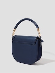 Monsoon Blue Petra Woven Satchel Cross-Body Bag - Image 3 of 5