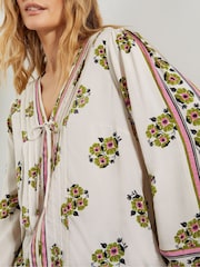 Monsoon Cream Louisa V-Neck Floral Print Blouse - Image 4 of 6