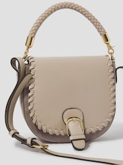 Monsoon Grey Petra Woven Satchel Cross-Body Bag - Image 3 of 3
