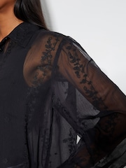 Monsoon Black Edie Embroidered Blouse - Image 4 of 5