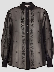 Monsoon Black Edie Embroidered Blouse - Image 5 of 5