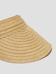 Monsoon Natural Aerin Straw Sun Visor Hat - Image 3 of 3