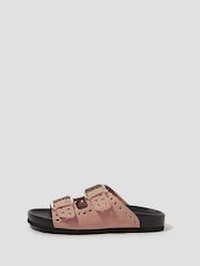 Monsoon Pink Elena Stud Buckle Sandals - Image 1 of 3