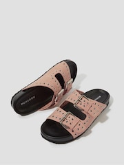 Monsoon Pink Elena Stud Buckle Sandals - Image 2 of 3