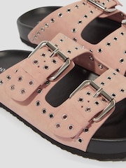 Monsoon Pink Elena Stud Buckle Sandals - Image 3 of 3