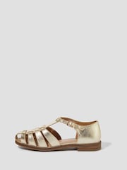 Monsoon Gold Brady Leather Fisherman Sandals - Image 2 of 3