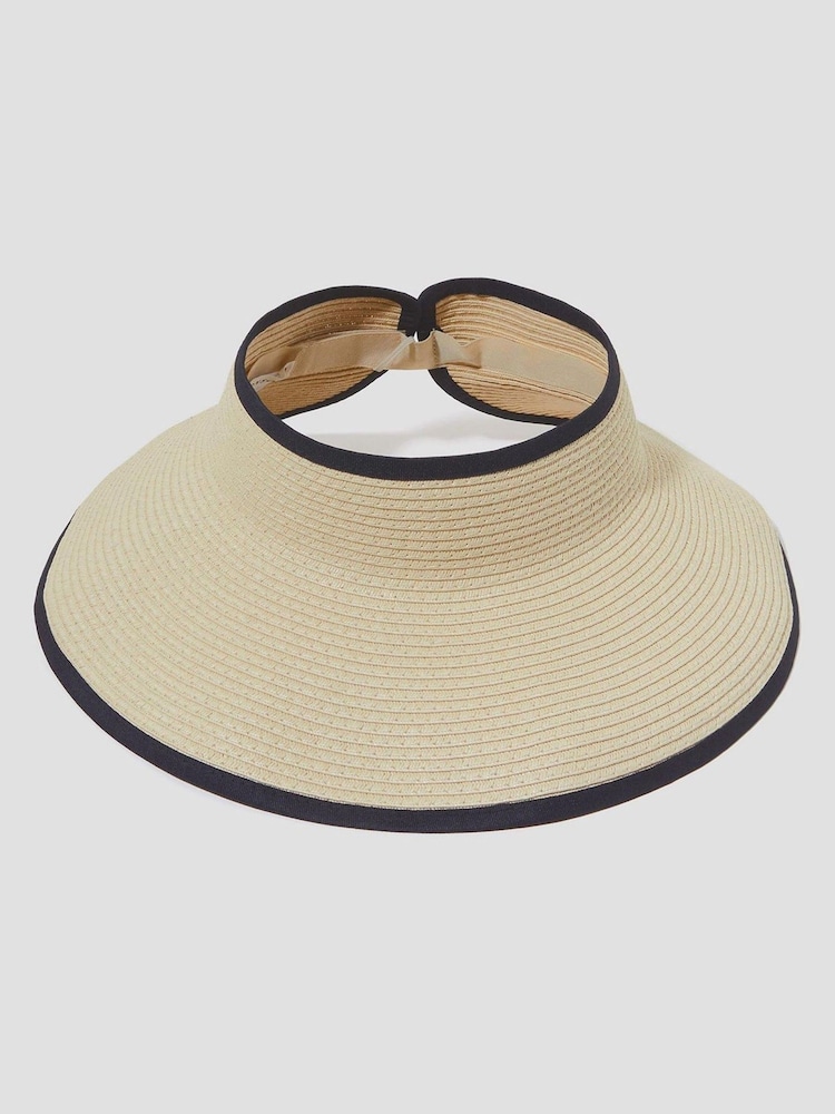 Monsoon Natural Elsa Packable Visor Sun Hat - Image 1 of 3 Monsoon Natural Elsa Packable Visor Sun Hat - Image 1 of 3
