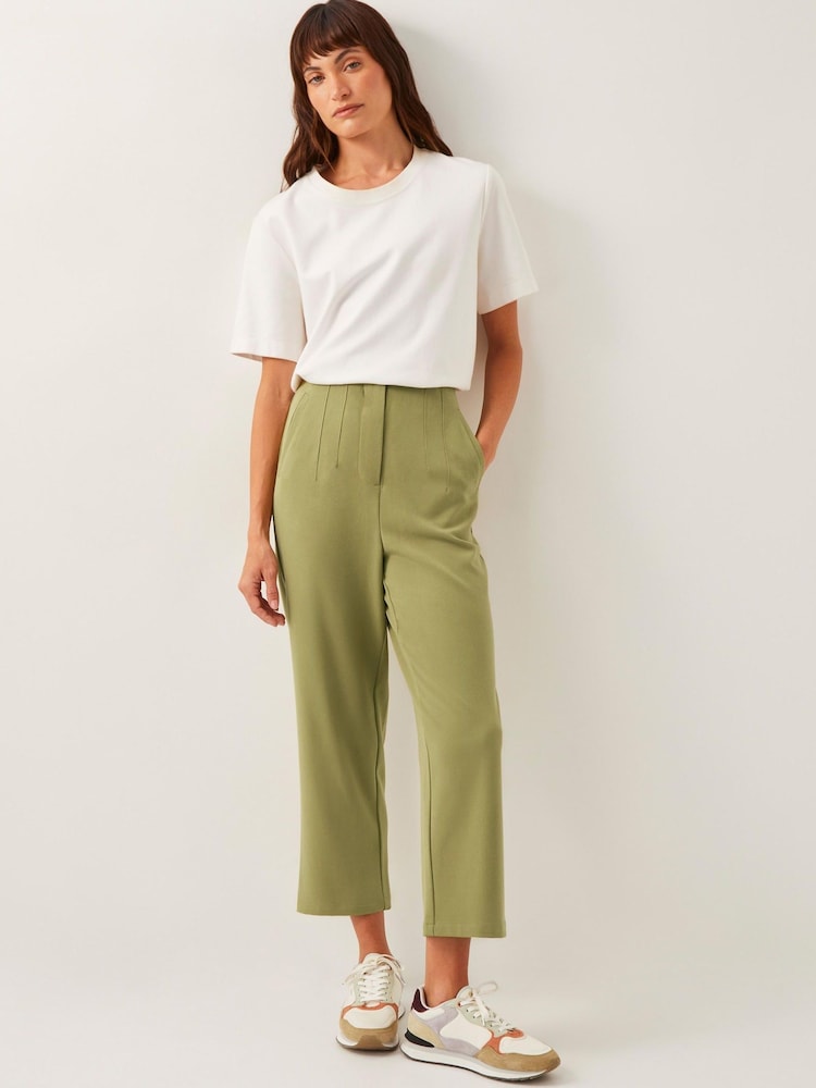 Monsoon Green Adeline High-Waisted Suit Trousers - Image 1 of 5
