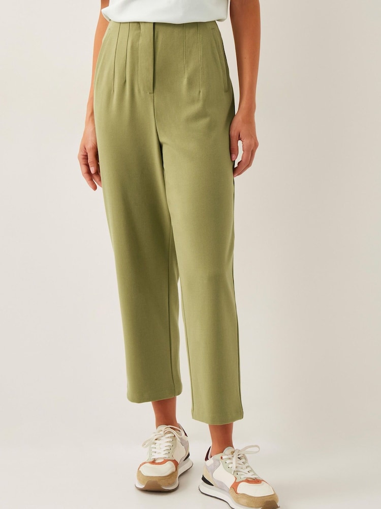 Monsoon Green Adeline High-Waisted Suit Trousers - Image 2 of 5