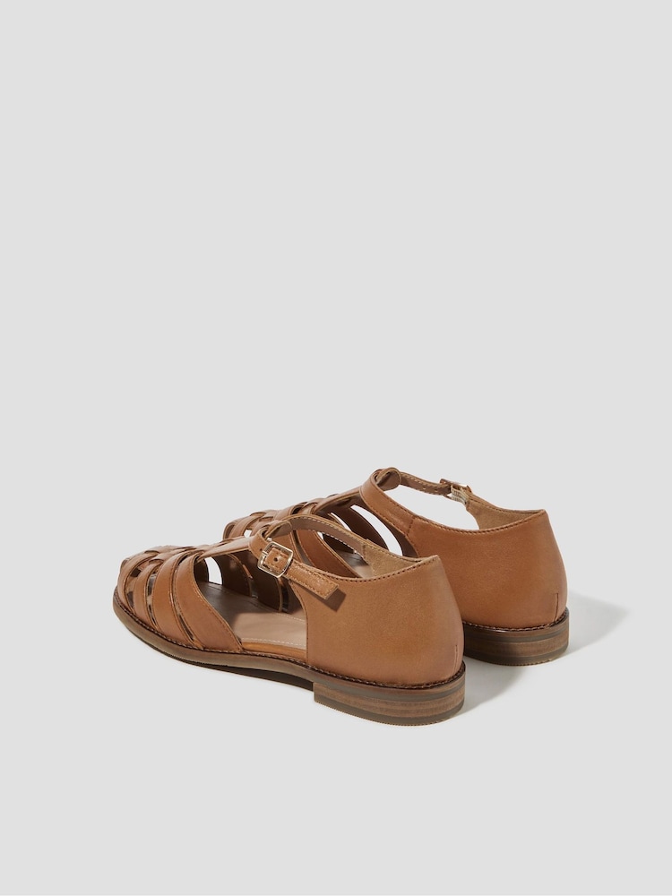 Natural - Sandalias de pescador de cuero Brady de Monsoon - Imagen 2 de 3 Natural - Sandalias de pescador de cuero Brady de Monsoon - Imagen 2 de 3