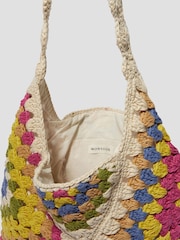 Monsoon Cream Mae Crochet Shopper Bag - Image 3 of 4