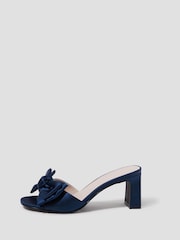 Monsoon Blue Tia Satin Bow Mules - Image 3 of 4