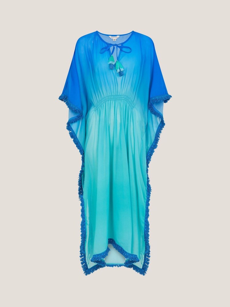 Monsoon Blue Miley Ombré Kaftan Dress - Image 5 of 5 Monsoon Blue Miley Ombré Kaftan Dress - Image 5 of 5
