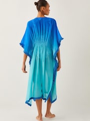 Monsoon Blue Miley Ombré Kaftan Dress - Image 2 of 5