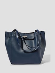 Monsoon Blue Kate Strap Top Faux Leather Tote Bag - Image 1 of 3