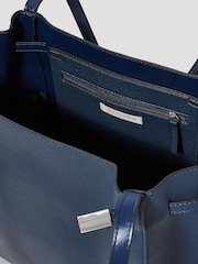 Monsoon Blue Kate Strap Top Faux Leather Tote Bag - Image 3 of 3