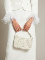 Monsoon Natural Hani Pearl Embellished Bag - Image 1 of 4