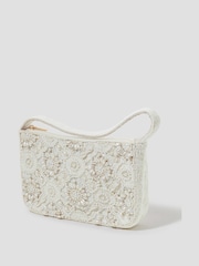 Monsoon Natural Hani Pearl Embellished Bag - Image 2 of 4