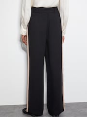 Schwarz - Monsoon Hose mit scharlachrotem Besatz - Bild 3 von 5