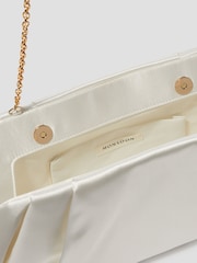 Monsoon Natural Oona Pleat Satin Clutch Bag - Image 5 of 5